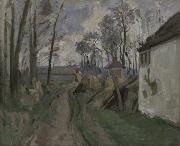 Paul Cezanne Village Road Near Auvers painting